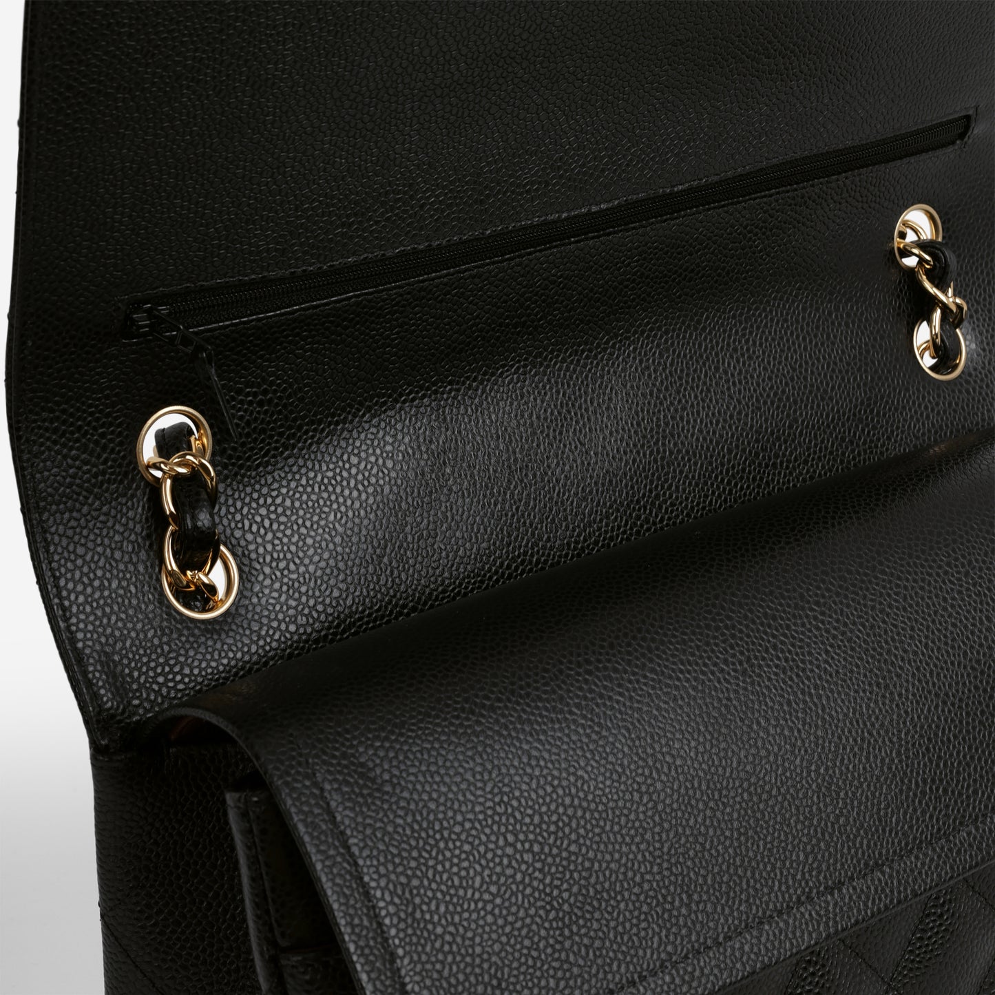 Chanel Classic Jumbo Double Flap - Black Caviar | Gold Hardware - Bagista