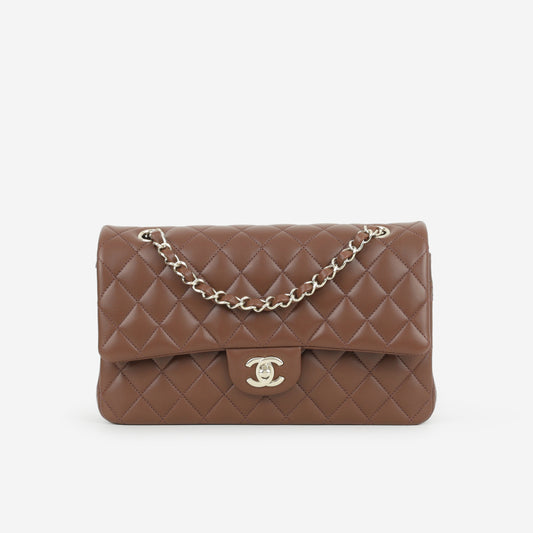 Chanel Medium Classic Flap - Brown Lambskin | Champagne Gold Hardware - Bagista
