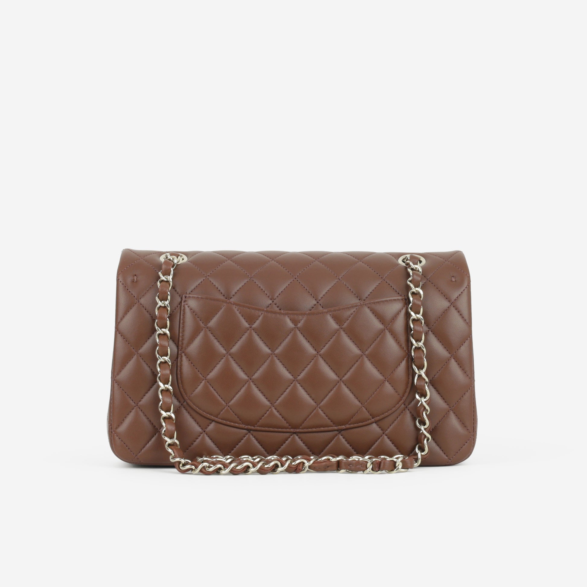 Chanel Medium Classic Flap - Brown Lambskin | Champagne Gold Hardware - Bagista