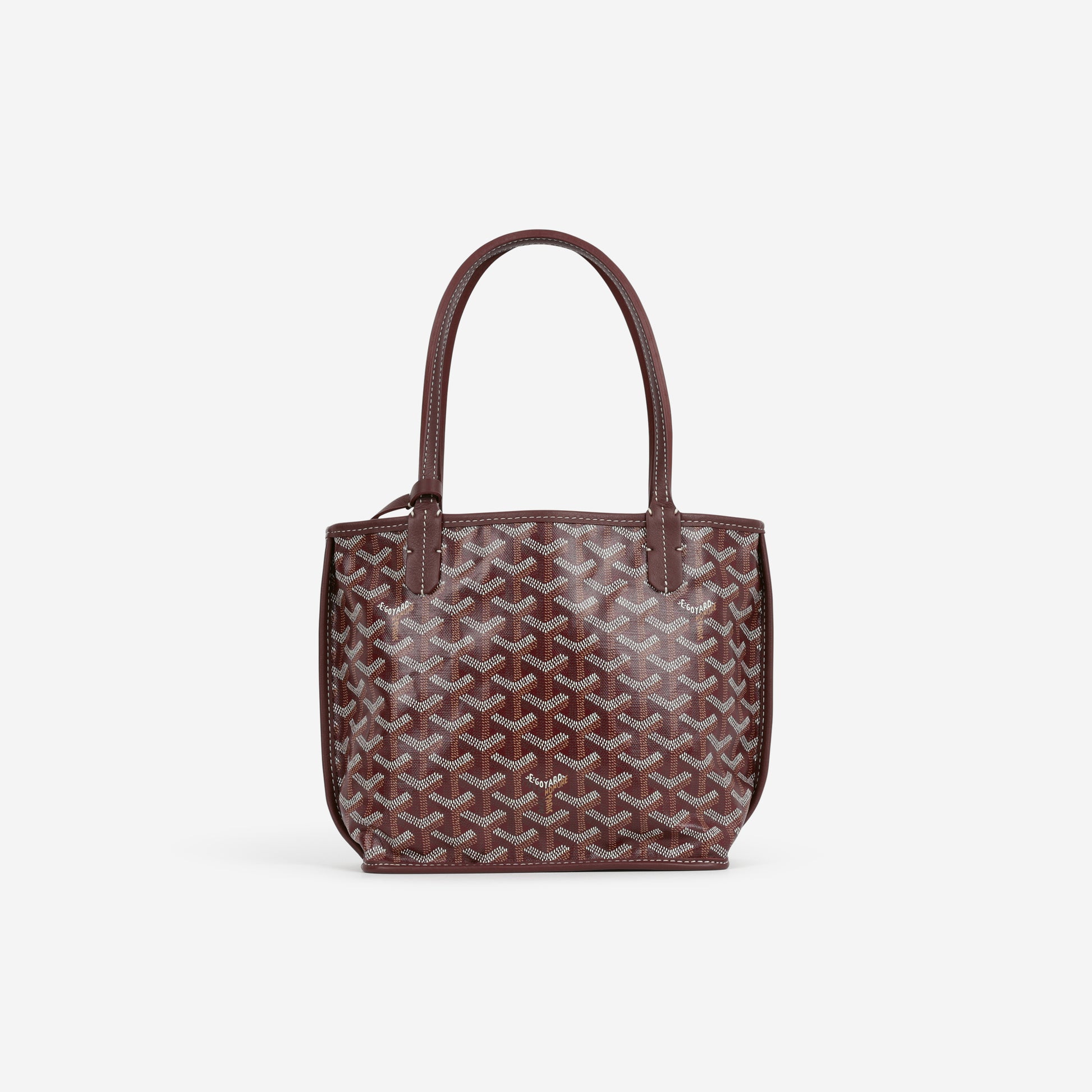 Goyard Mini Anjou - Burgundy Goyardine | Palladium Hardware - Bagista