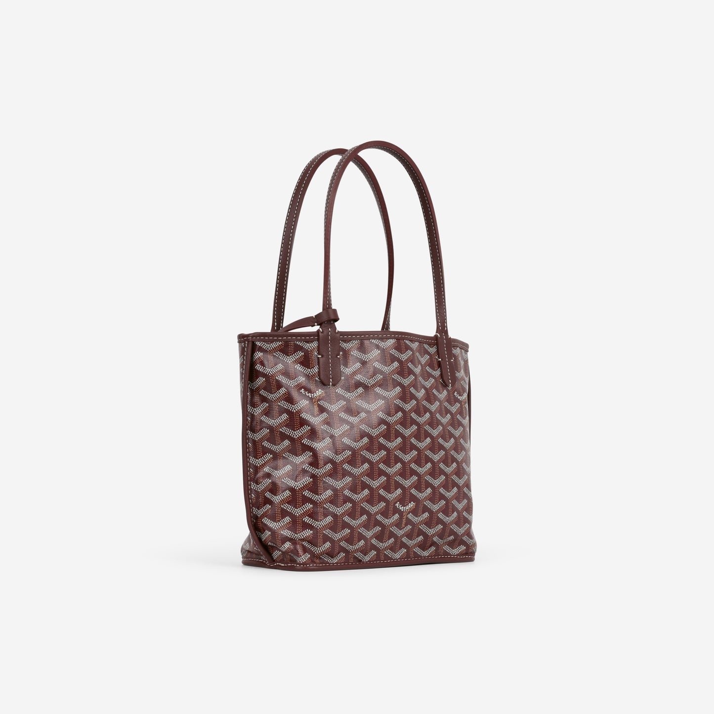 Goyard Mini Anjou - Burgundy Goyardine | Palladium Hardware - Bagista