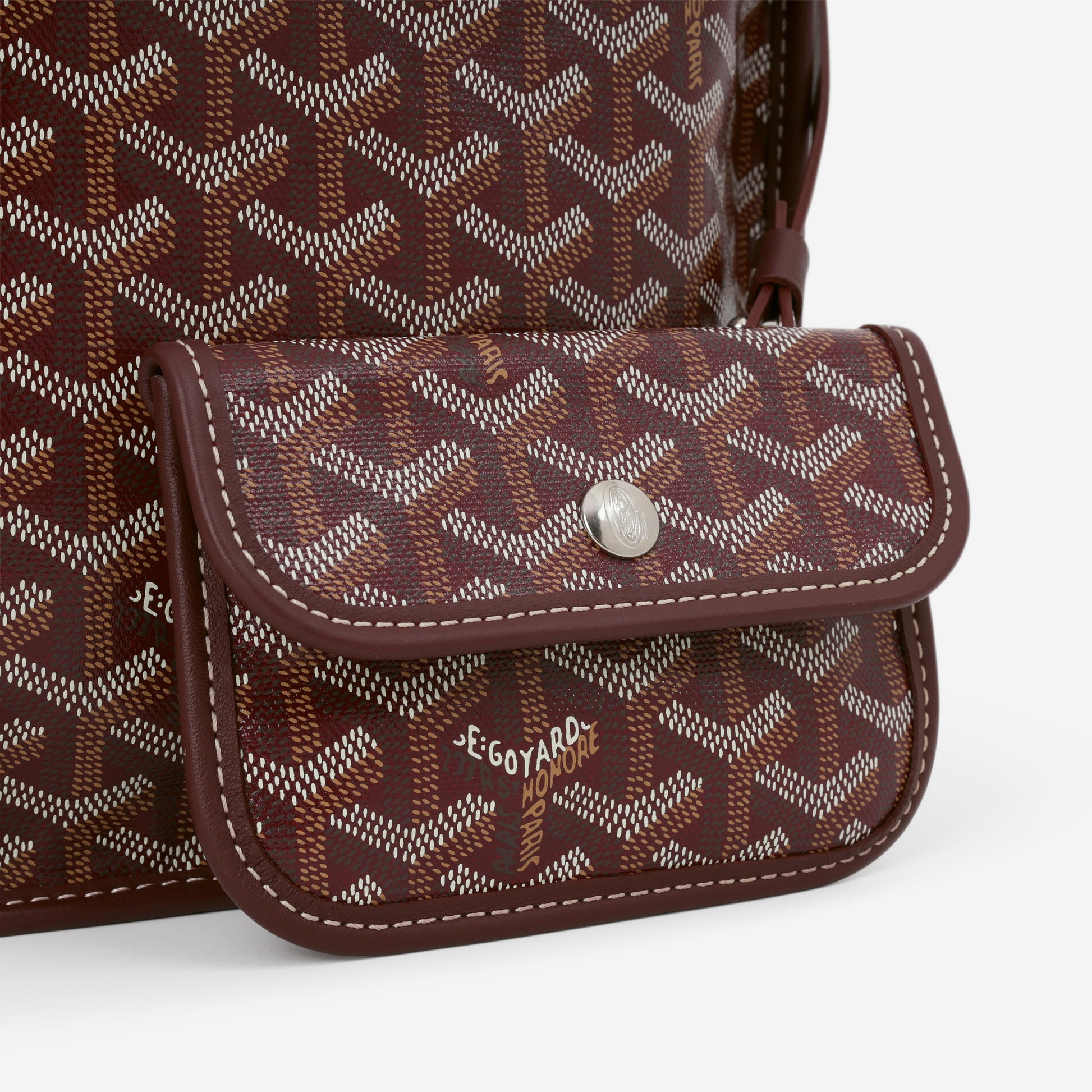 Goyard Mini Anjou - Burgundy Goyardine | Palladium Hardware - Bagista