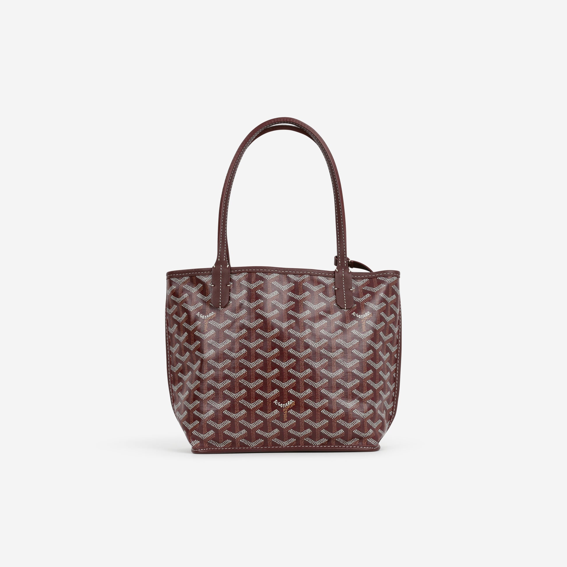 Goyard Mini Anjou - Burgundy Goyardine | Palladium Hardware - Bagista