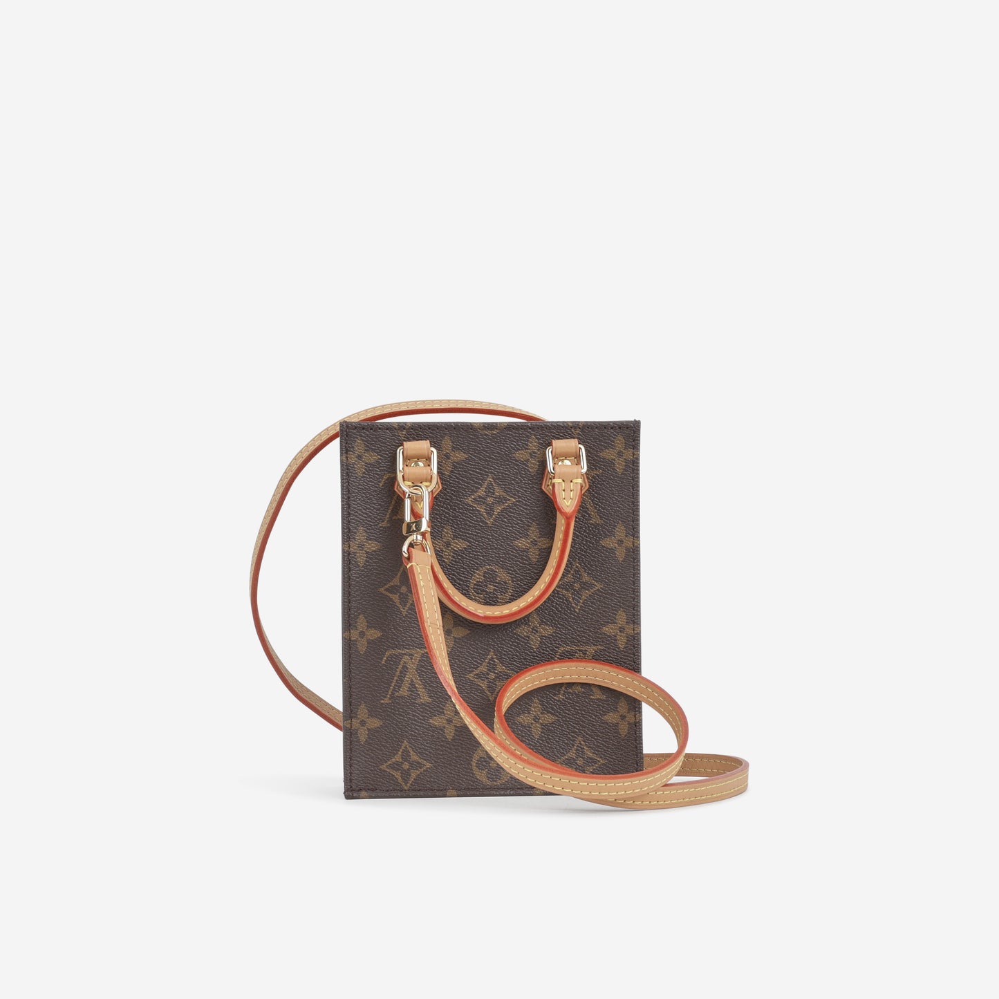 Louis Vuitton Petit Sac Plat - Monogram | Gold Hardware