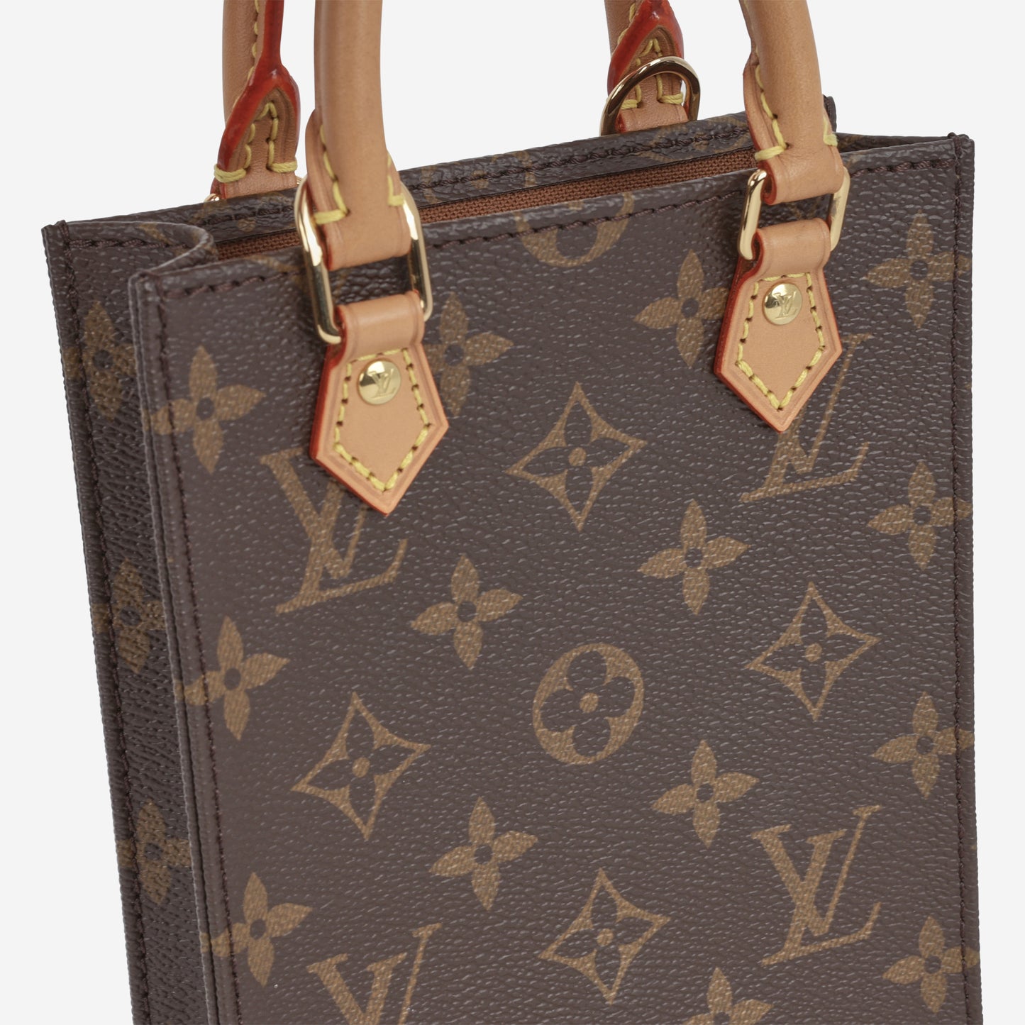 Louis Vuitton Petit Sac Plat - Monogram | Gold Hardware