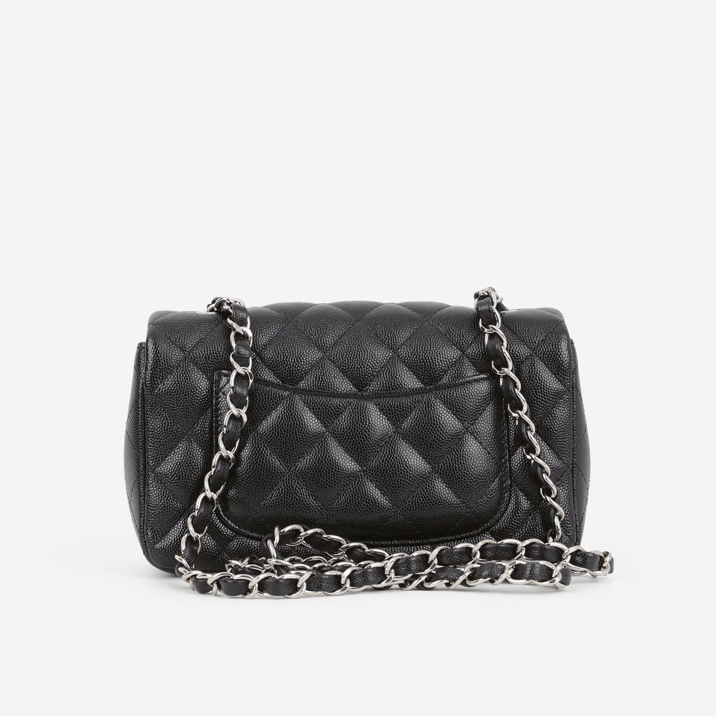 Chanel Classic Mini Flap Rectangular - Black Caviar | Silver Hardware