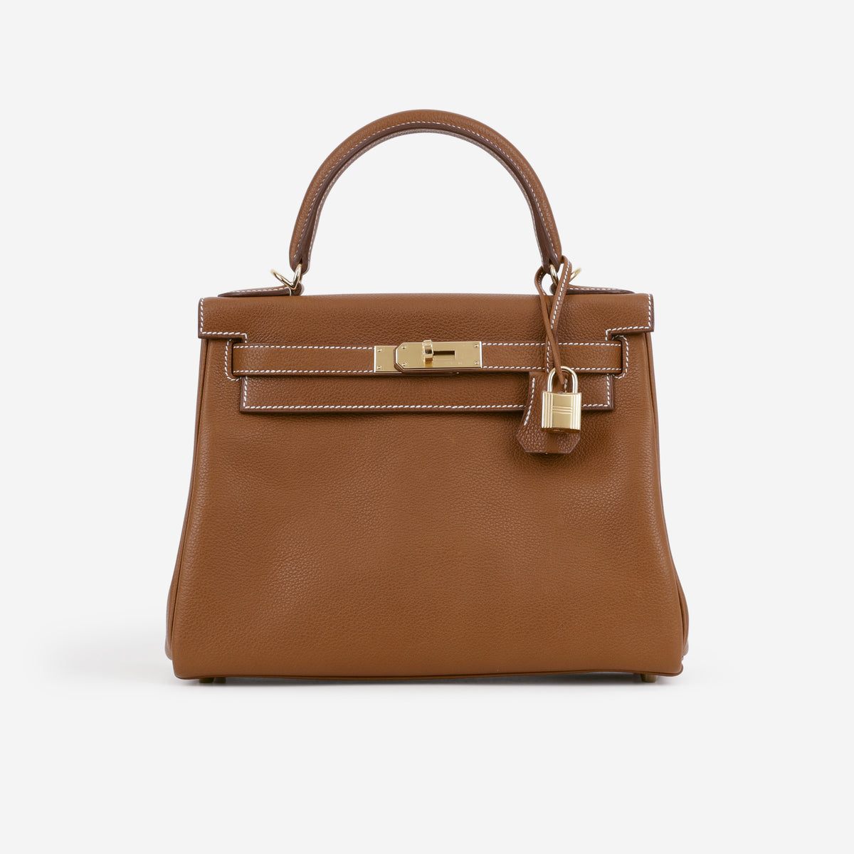 Hermès Kelly 28 - Fauve Barenia Faubourg | Gold Hardware