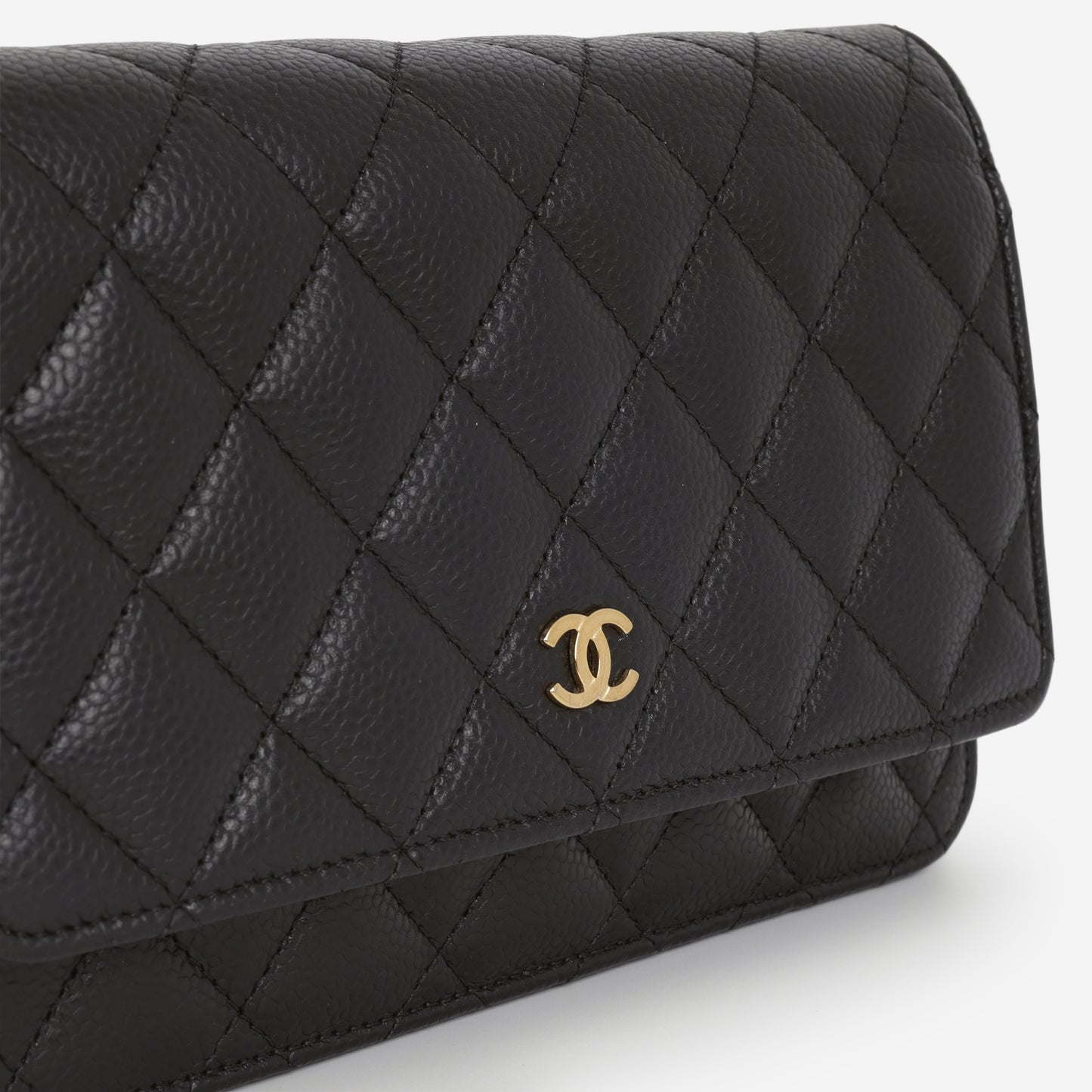 Chanel Classic Wallet on Chain - Black Caviar | Gold Hardware