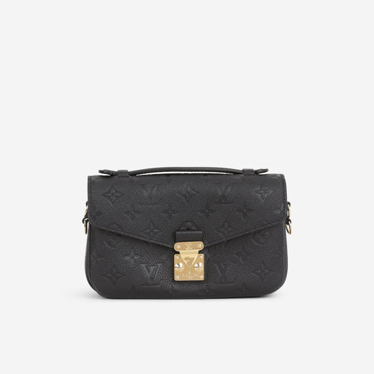 Louis Vuitton Pochette Metis East / West - Black Empreinte | Gold Hardware