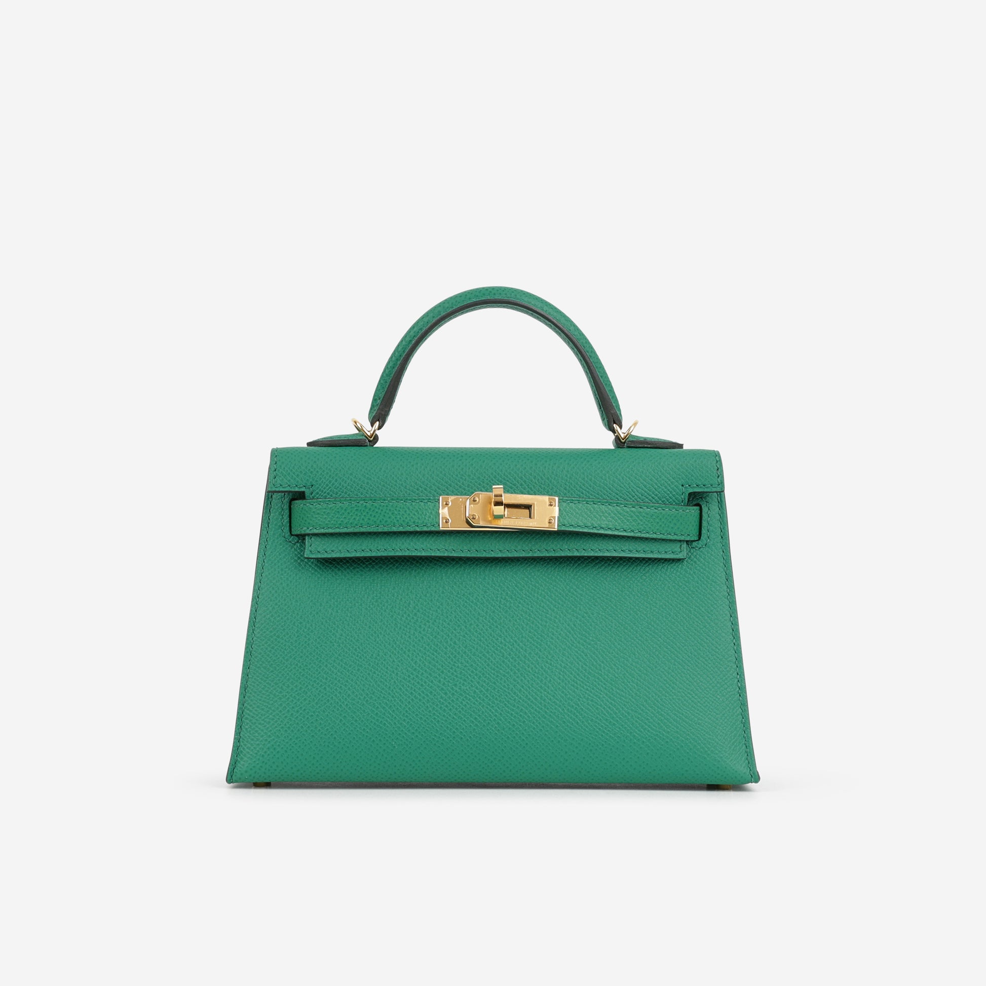 Hermès Mini Kelly - Vert Vertigo Epsom | Gold Hardware - Bagista