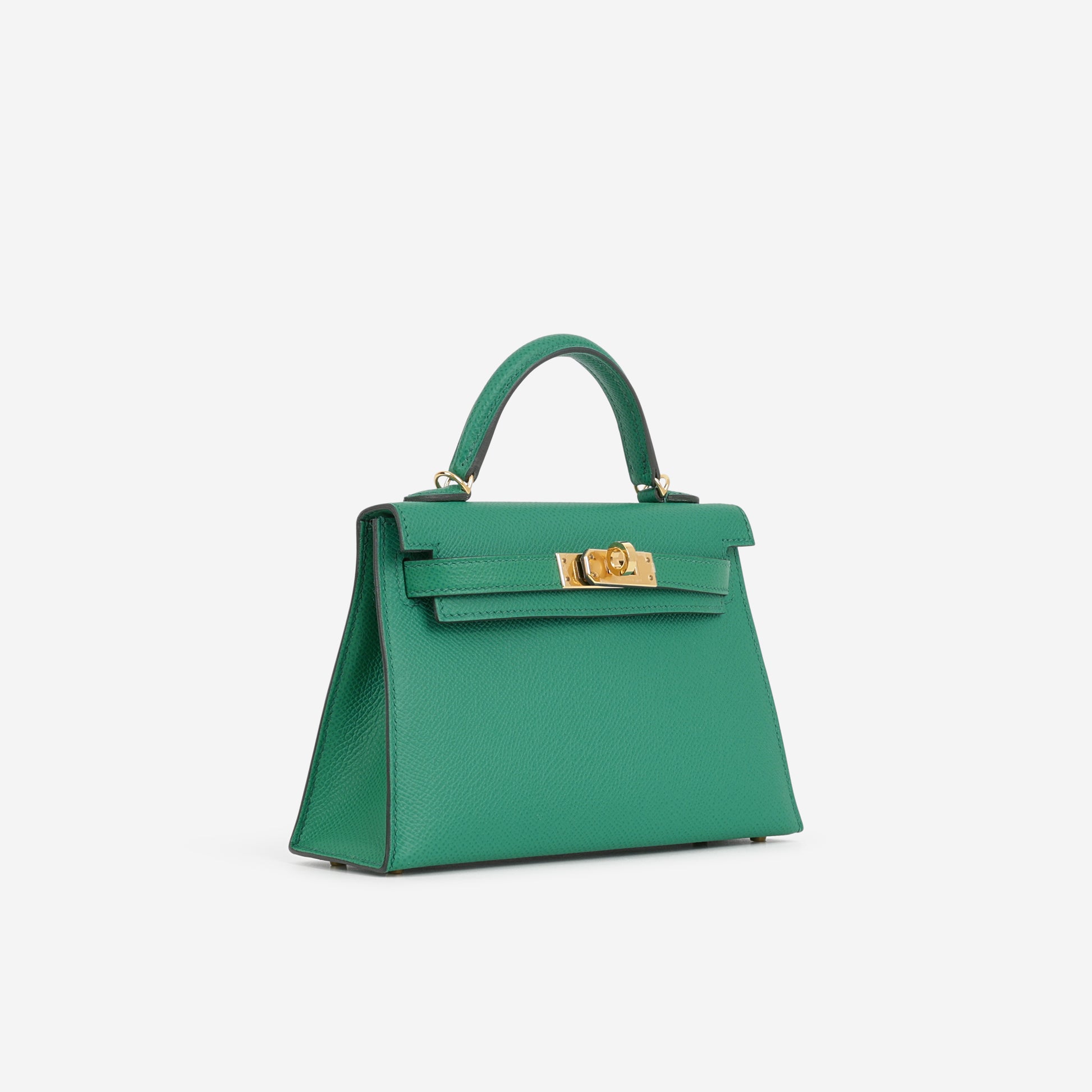 Hermès Mini Kelly - Vert Vertigo Epsom | Gold Hardware - Bagista