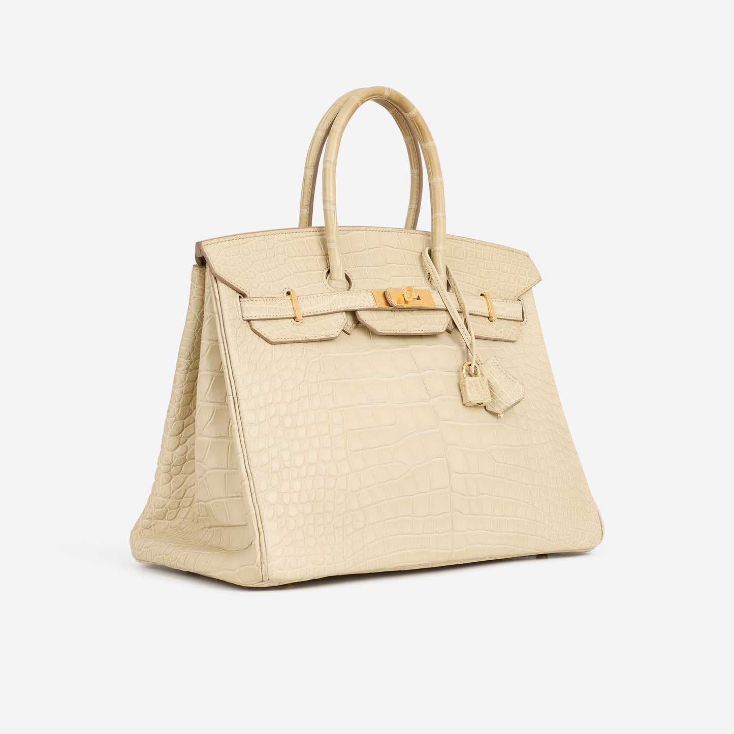 Hermès Birkin 35 - Gris Perle Alligator Mississippiensis | Gold Hardware