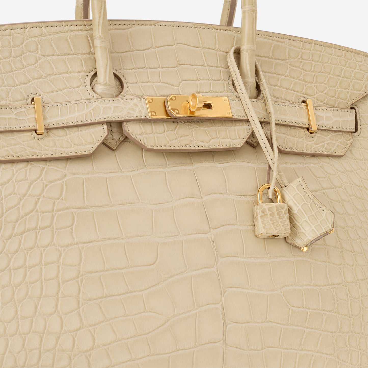 Hermès Birkin 35 - Gris Perle Alligator Mississippiensis | Gold Hardware