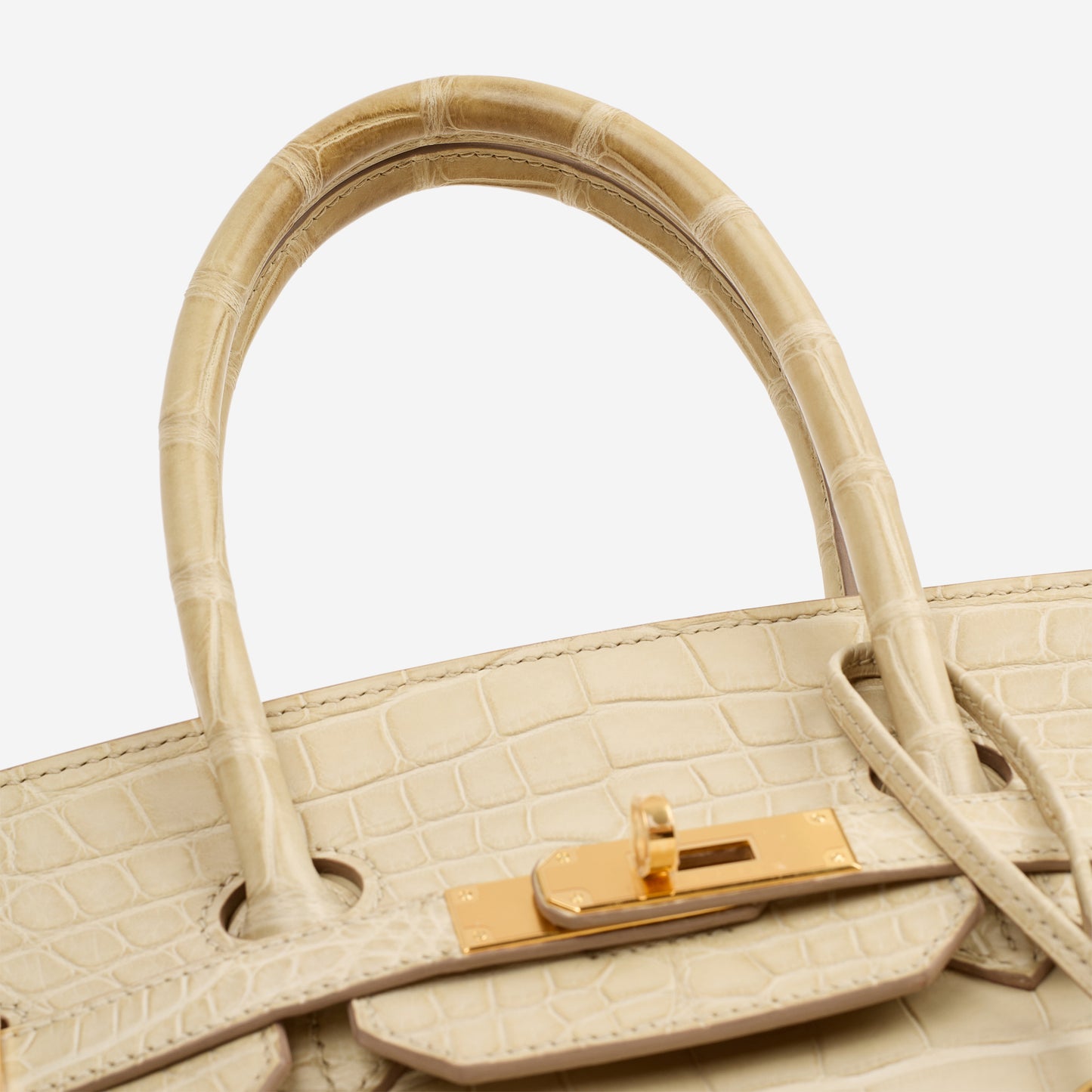 Hermès Birkin 35 - Gris Perle Alligator Mississippiensis | Gold Hardware