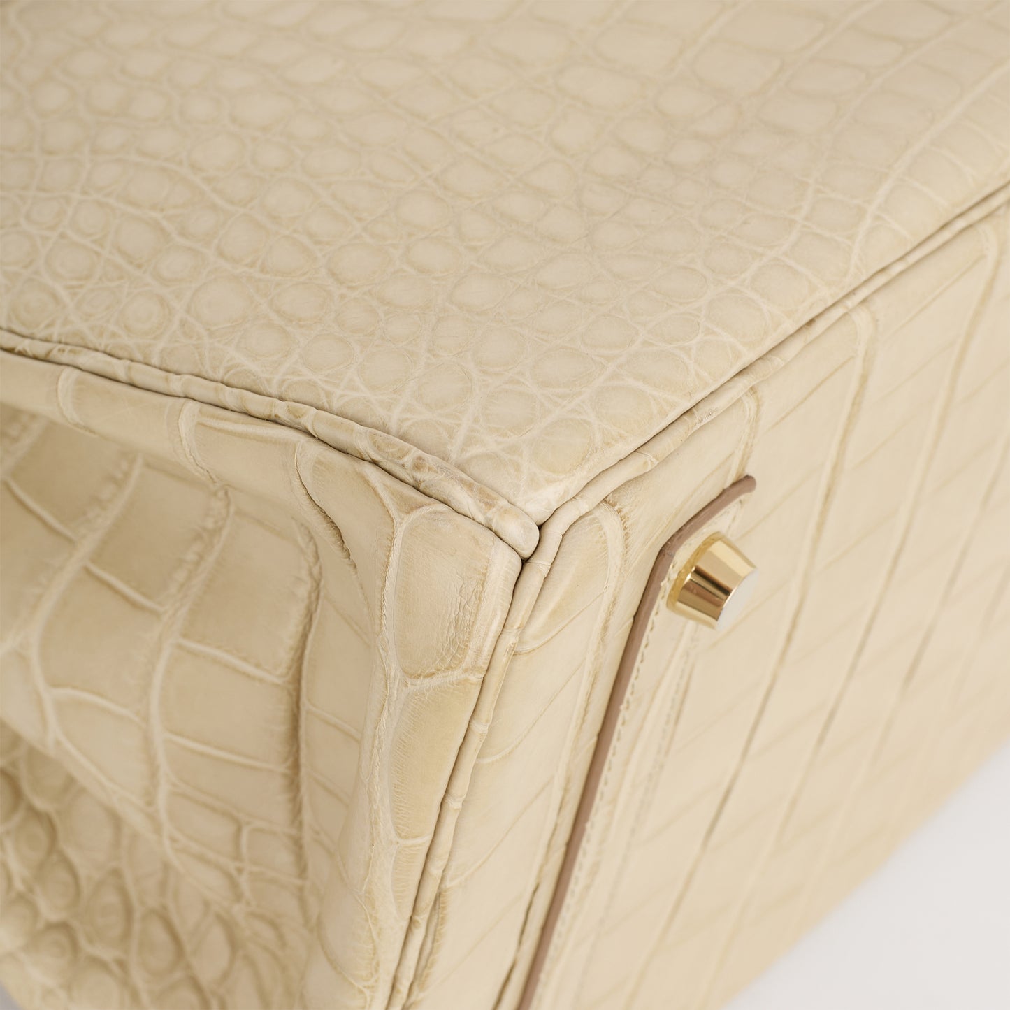 Hermès Birkin 35 - Gris Perle Alligator Mississippiensis | Gold Hardware