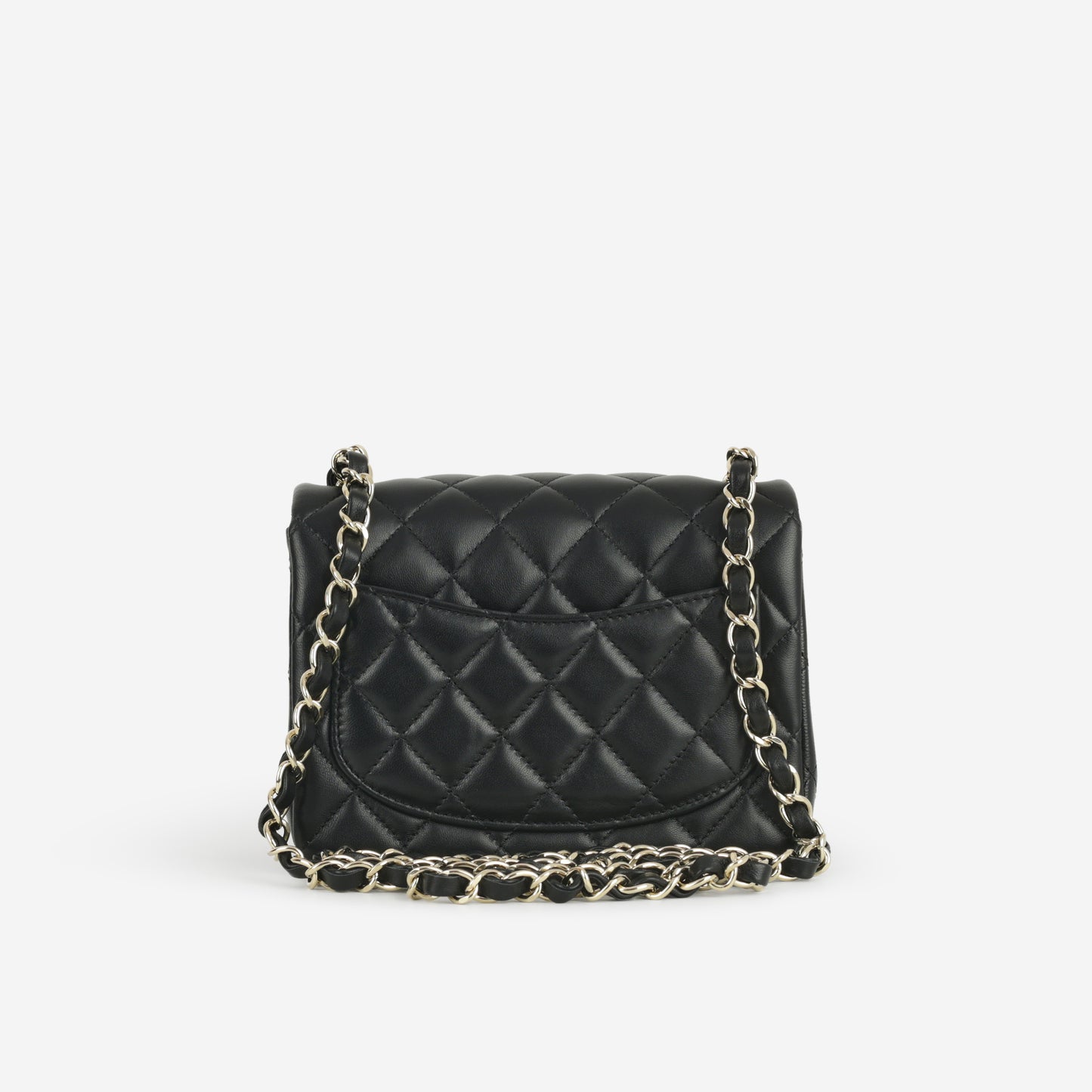 Chanel Mini Flap Square - Black Lambskin | Champagne Gold Hardware