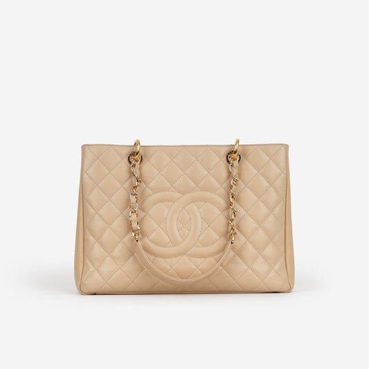 Chanel GST - Beige Caviar | Gold Hardware