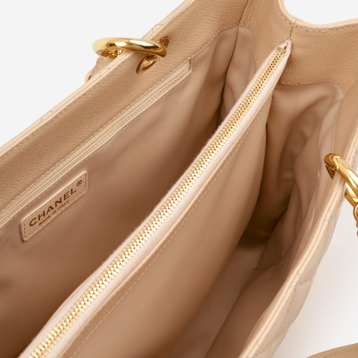 Chanel GST - Beige Caviar | Gold Hardware
