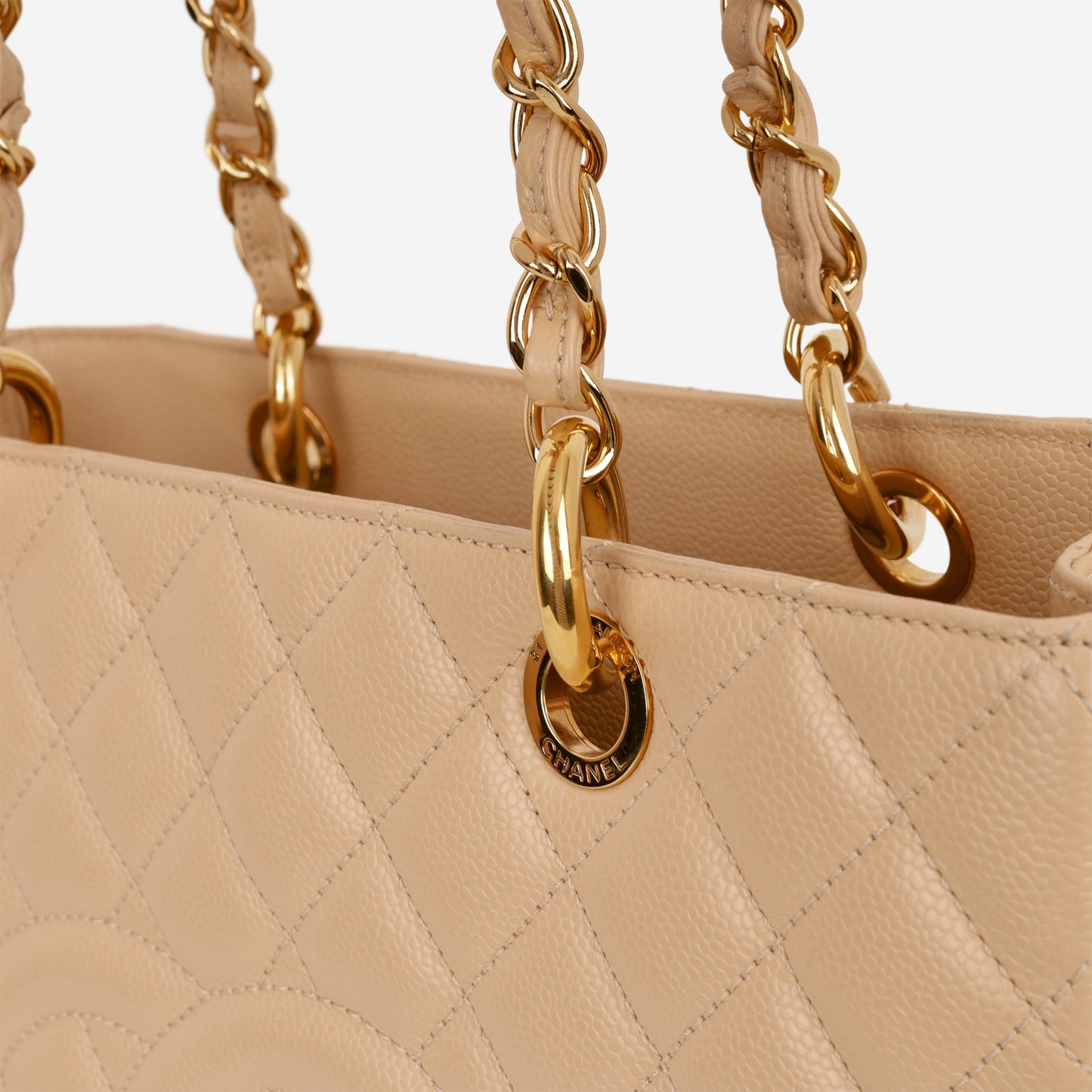 Chanel GST - Beige Caviar | Gold Hardware
