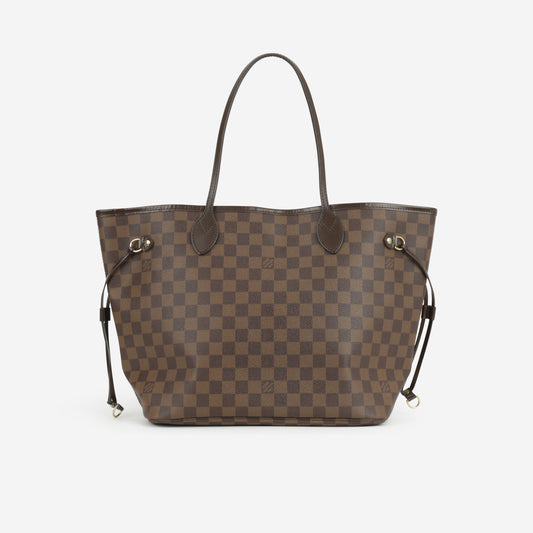 Louis Vuitton Neverfull MM - Damier Ebene | Gold Hardware - Bagista