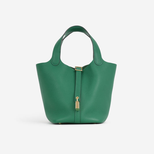 Hermès Picotin 18 - Vert Vertigo Clemence | Gold Hardware