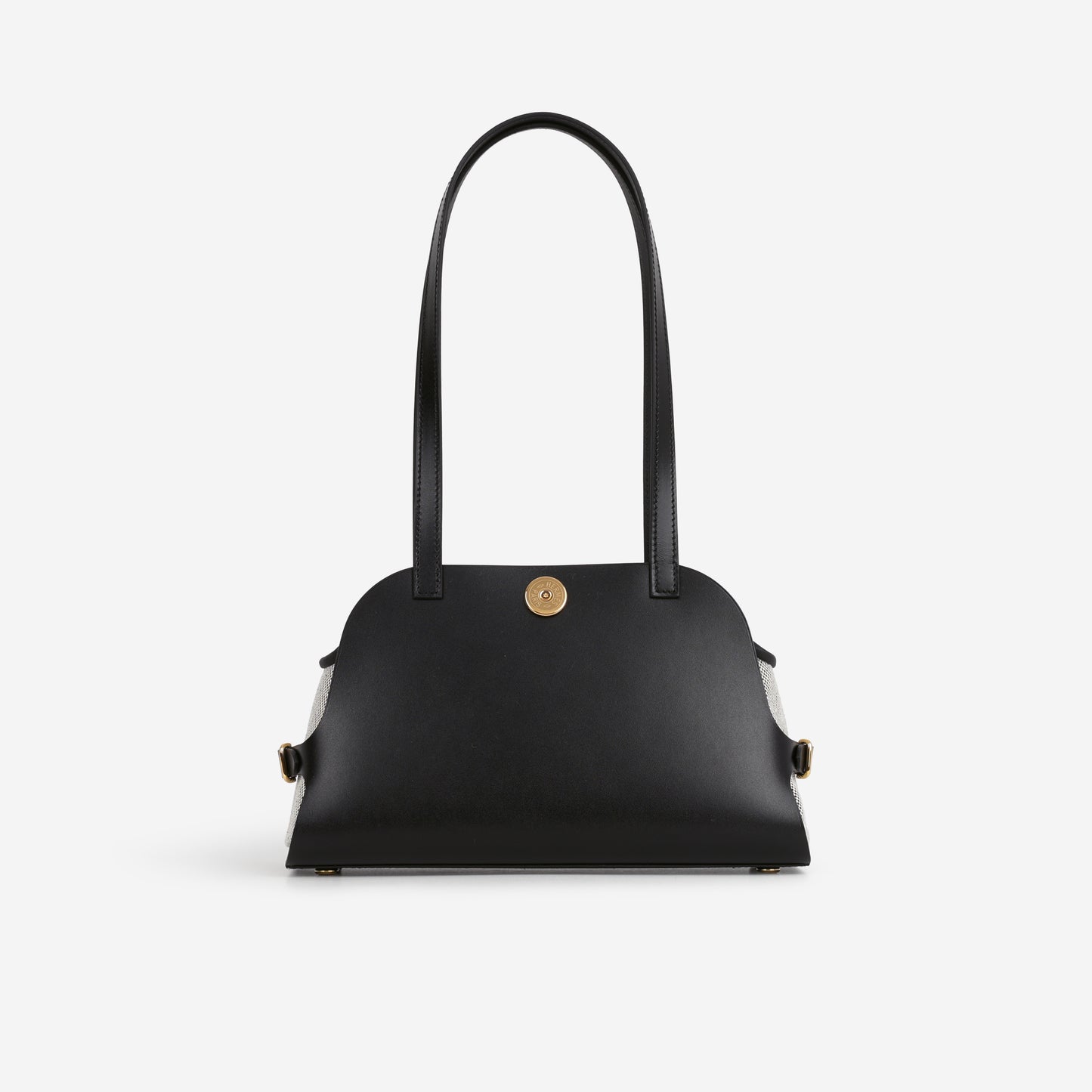Hermès Tablier Sellier - Black Hunter / Ecru Toile | Gold Hardware - Bagista