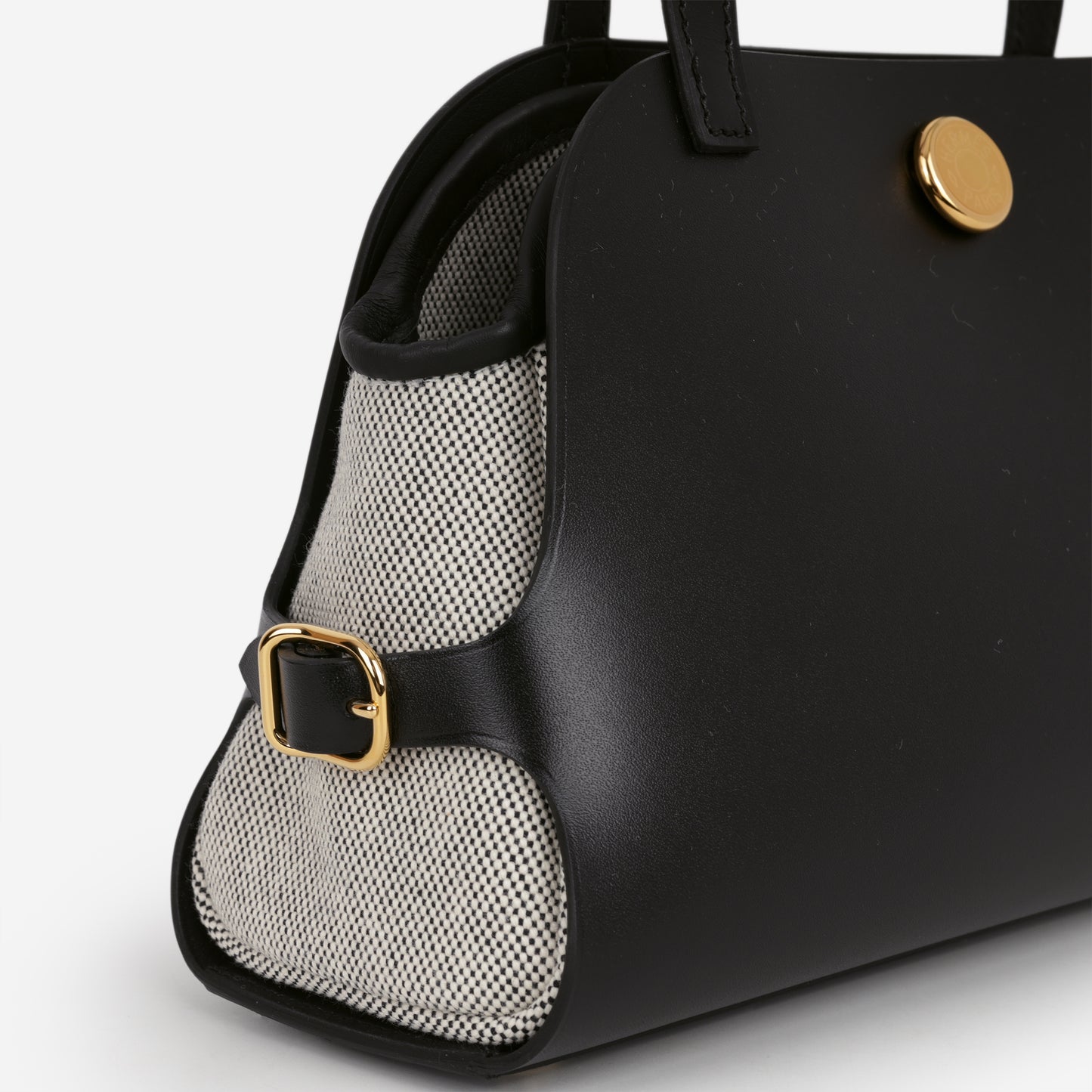 Hermès Tablier Sellier - Black Hunter / Ecru Toile | Gold Hardware - Bagista