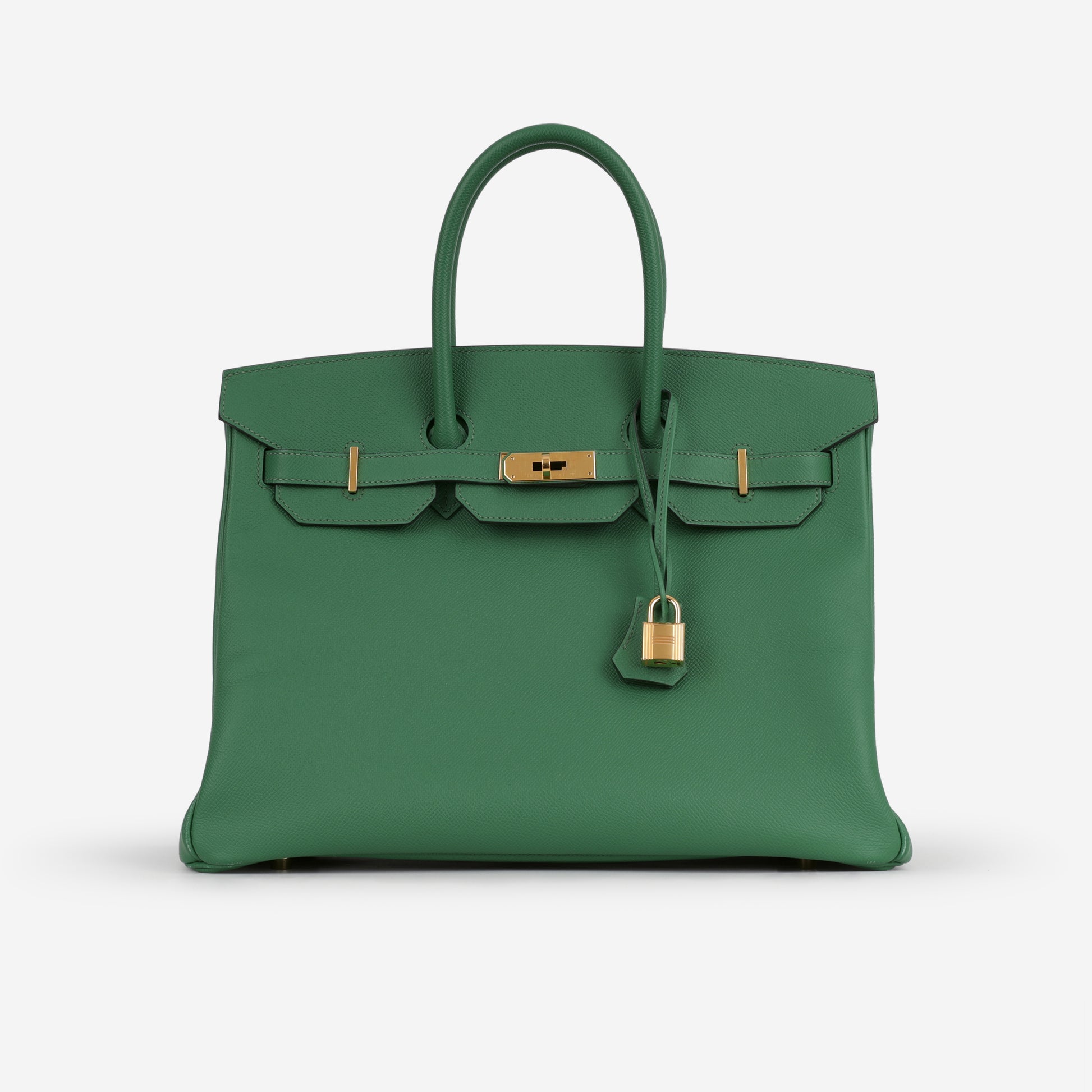 Hermès Birkin 35 - Vert Jade Epsom Retourne | Gold Hardware - Bagista