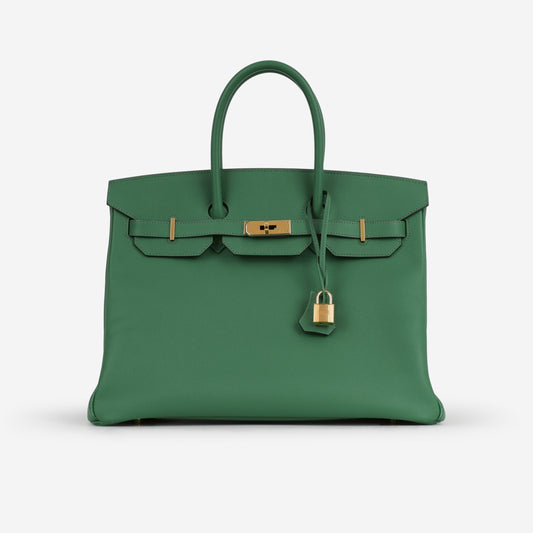 Hermès Birkin 35 - Vert Jade Epsom Retourne | Gold Hardware