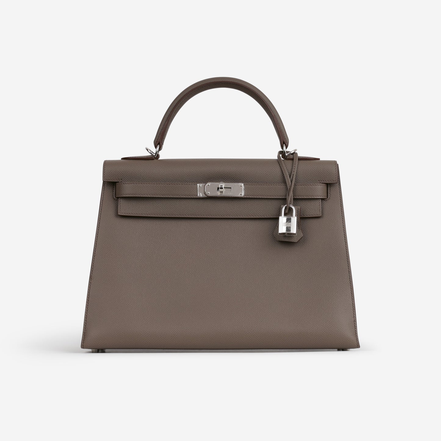 Hermès Kelly 32 - Gris Etain Epsom | Palladium Hardware