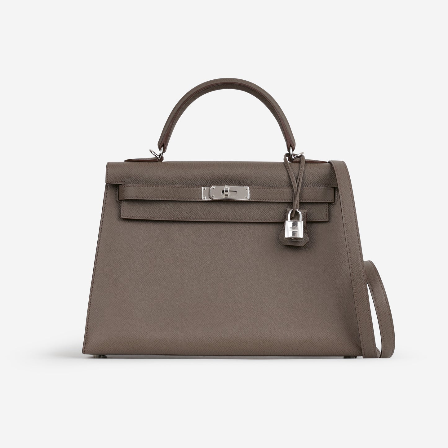 Hermès Kelly 32 - Gris Etain Epsom | Palladium Hardware