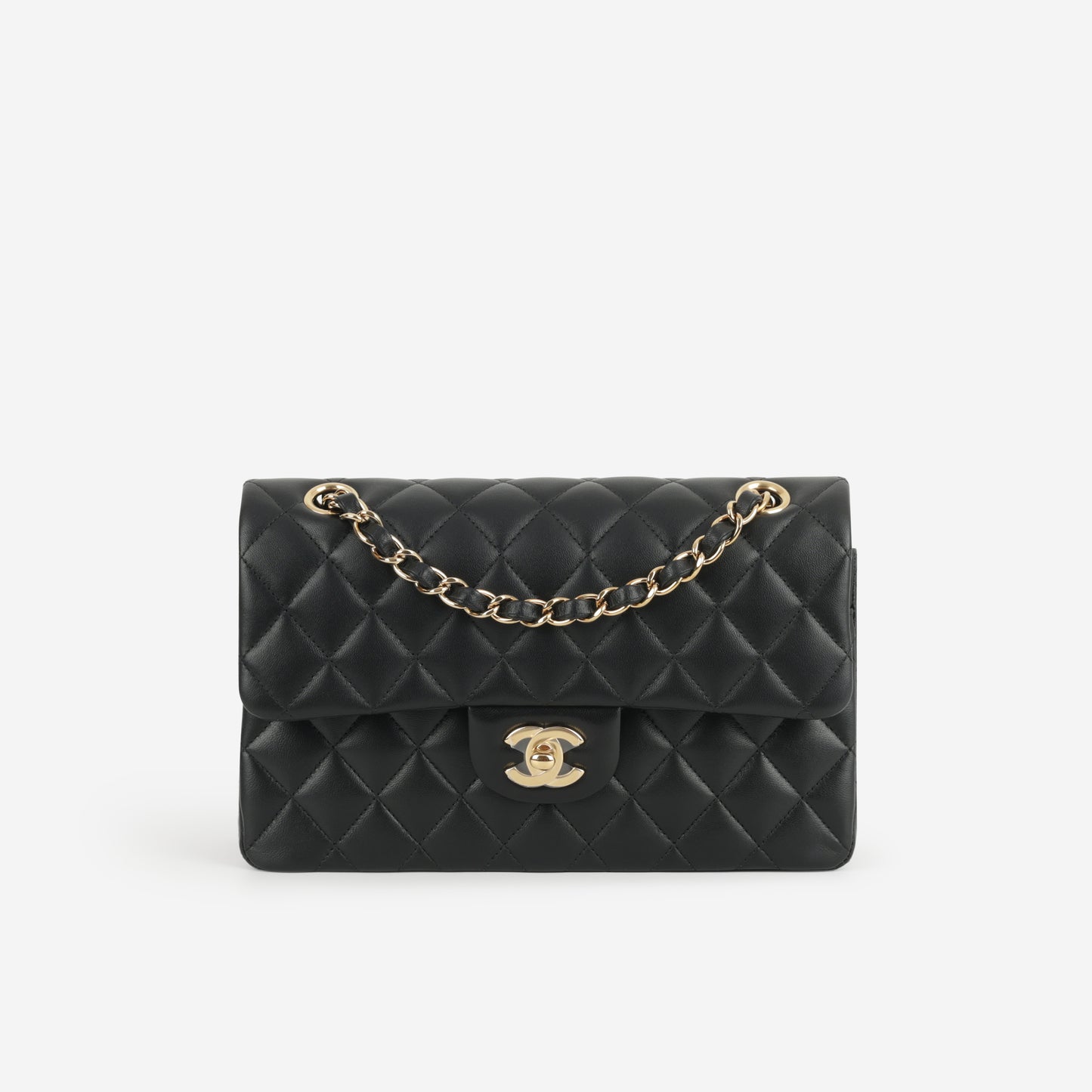Chanel Small Classic Flap - Black Lambskin | Gold Hardware
