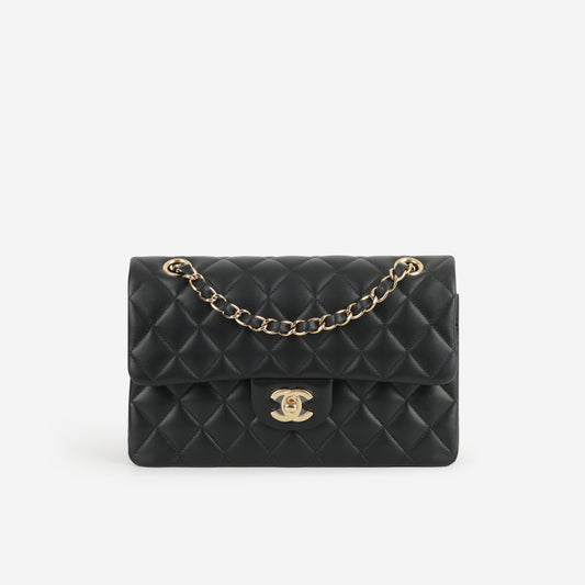 Chanel Small Classic Flap - Black Lambskin | Gold Hardware