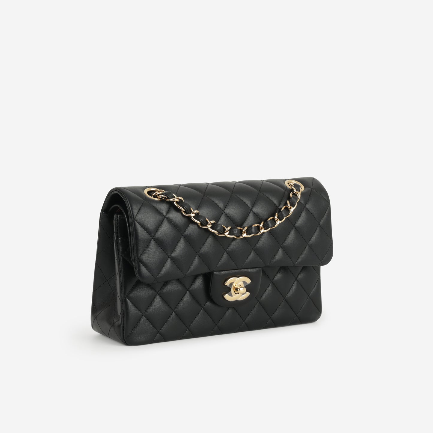 Chanel Small Classic Flap - Black Lambskin | Gold Hardware