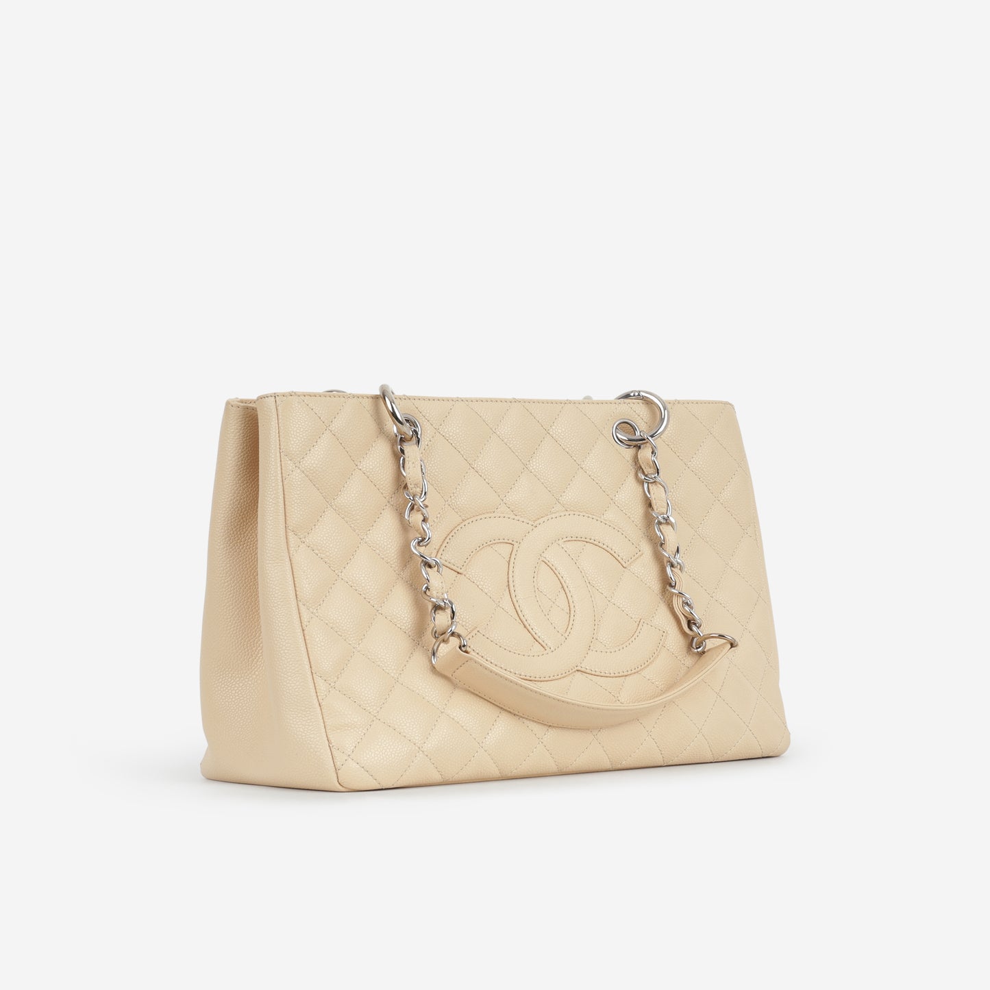 Chanel GST - Beige Caviar | Silver Hardware