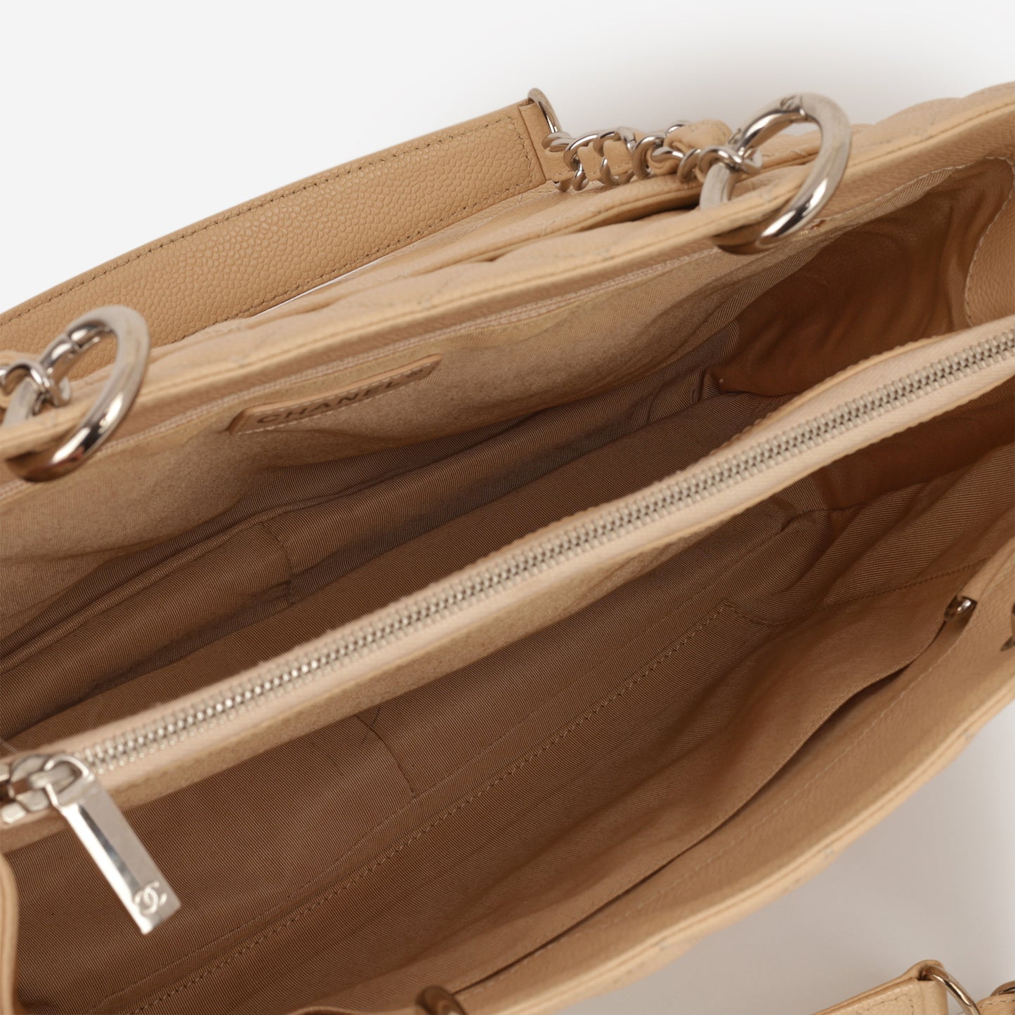 Chanel GST - Beige Caviar | Silver Hardware