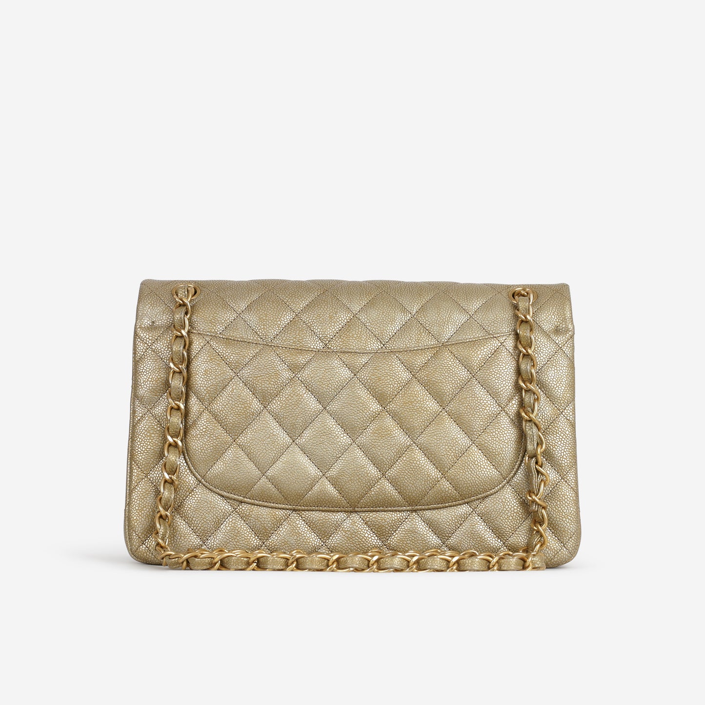 Chanel Classic Jumbo Double Flap - Gold Caviar | Gold Hardware