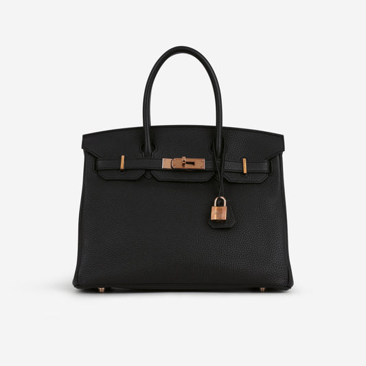 Hermès Birkin 30 - Black Togo | Rose Gold Hardware