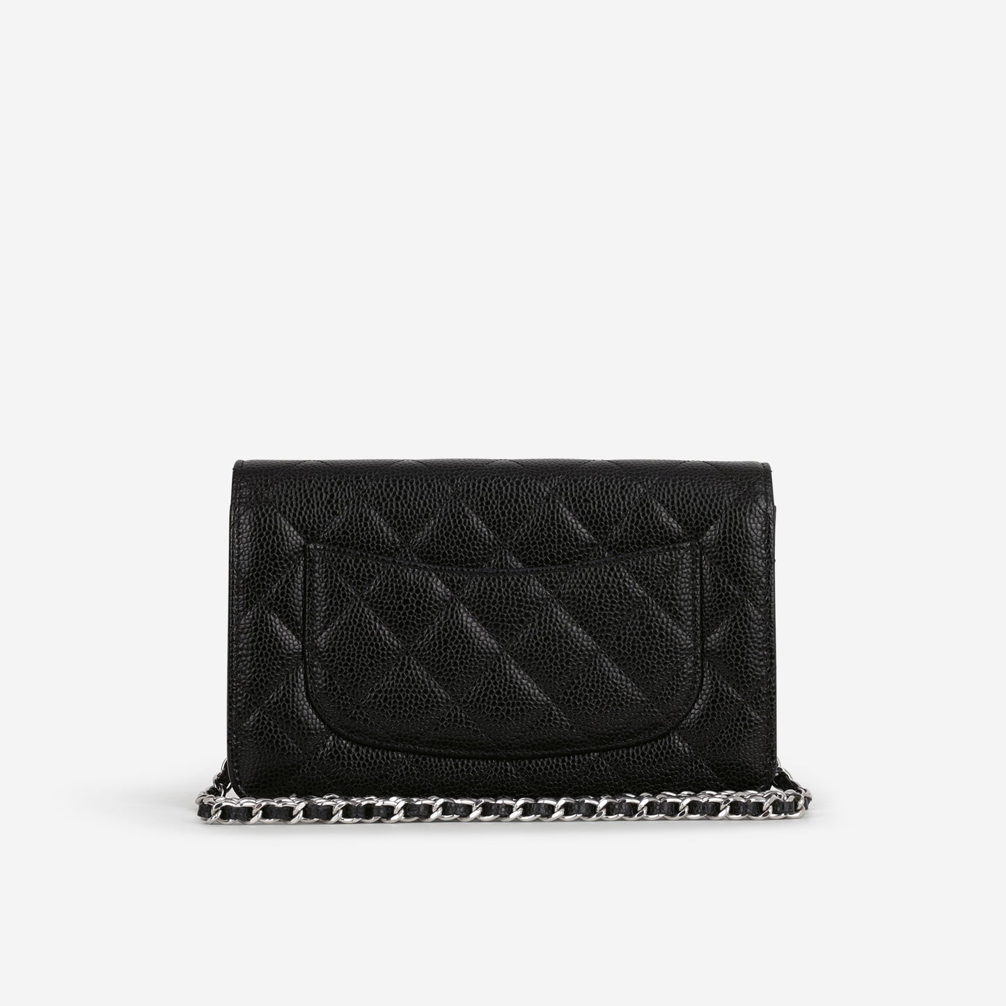 Chanel Classic Wallet on Chain - Black Caviar | Silver Hardware