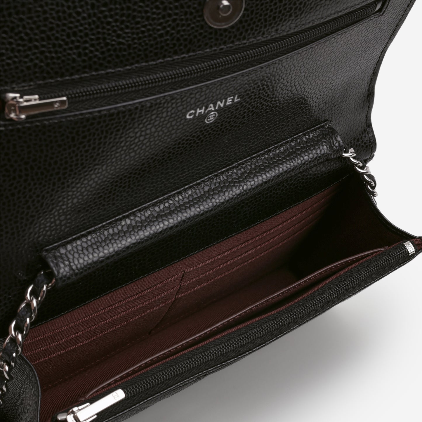Chanel Classic Wallet on Chain - Black Caviar | Silver Hardware