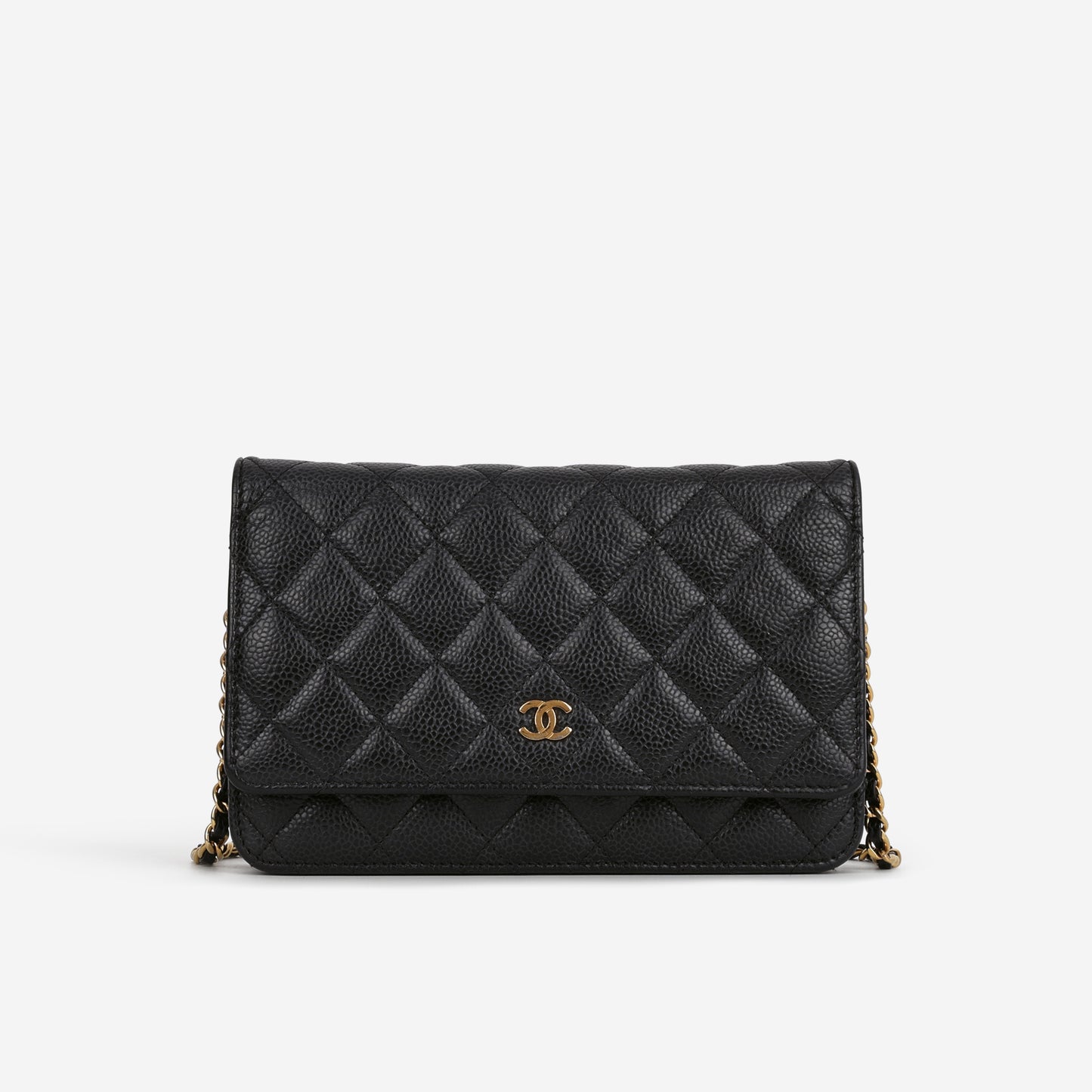 Chanel Classic Wallet on Chain - Black Caviar | Gold Hardware