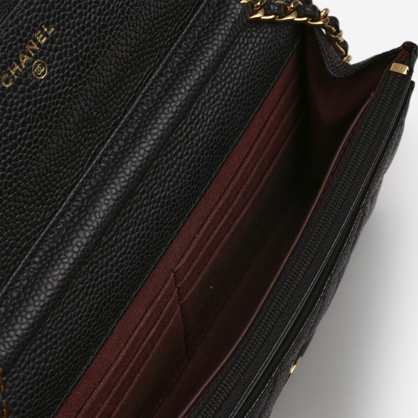 Chanel Classic Wallet on Chain - Black Caviar | Gold Hardware