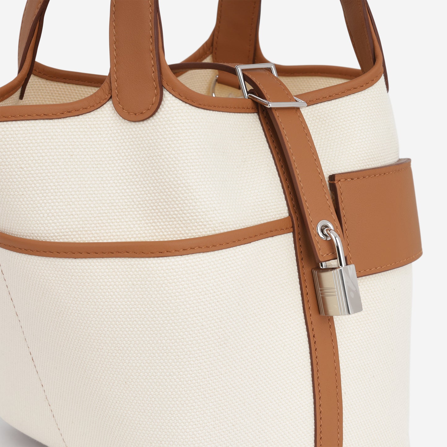 Hermès Picotin 18 Cargo - Ecru Canvas / Gold Swift | Palladium Hardware