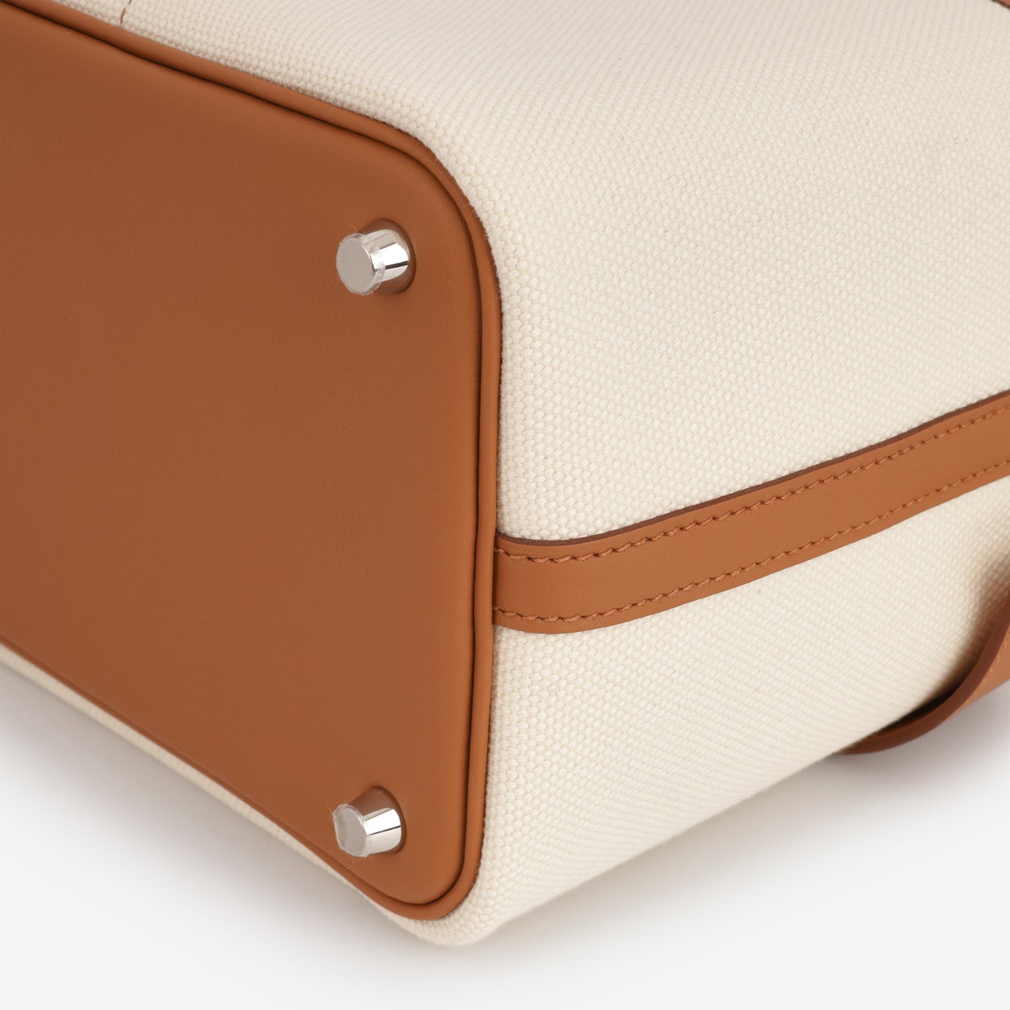 Hermès Picotin 18 Cargo - Ecru Canvas / Gold Swift | Palladium Hardware