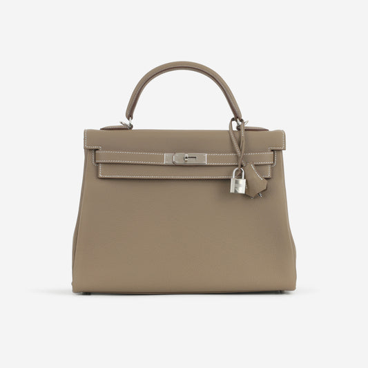 Hermès Kelly 32 - Etoupe Togo | Palladium Hardware