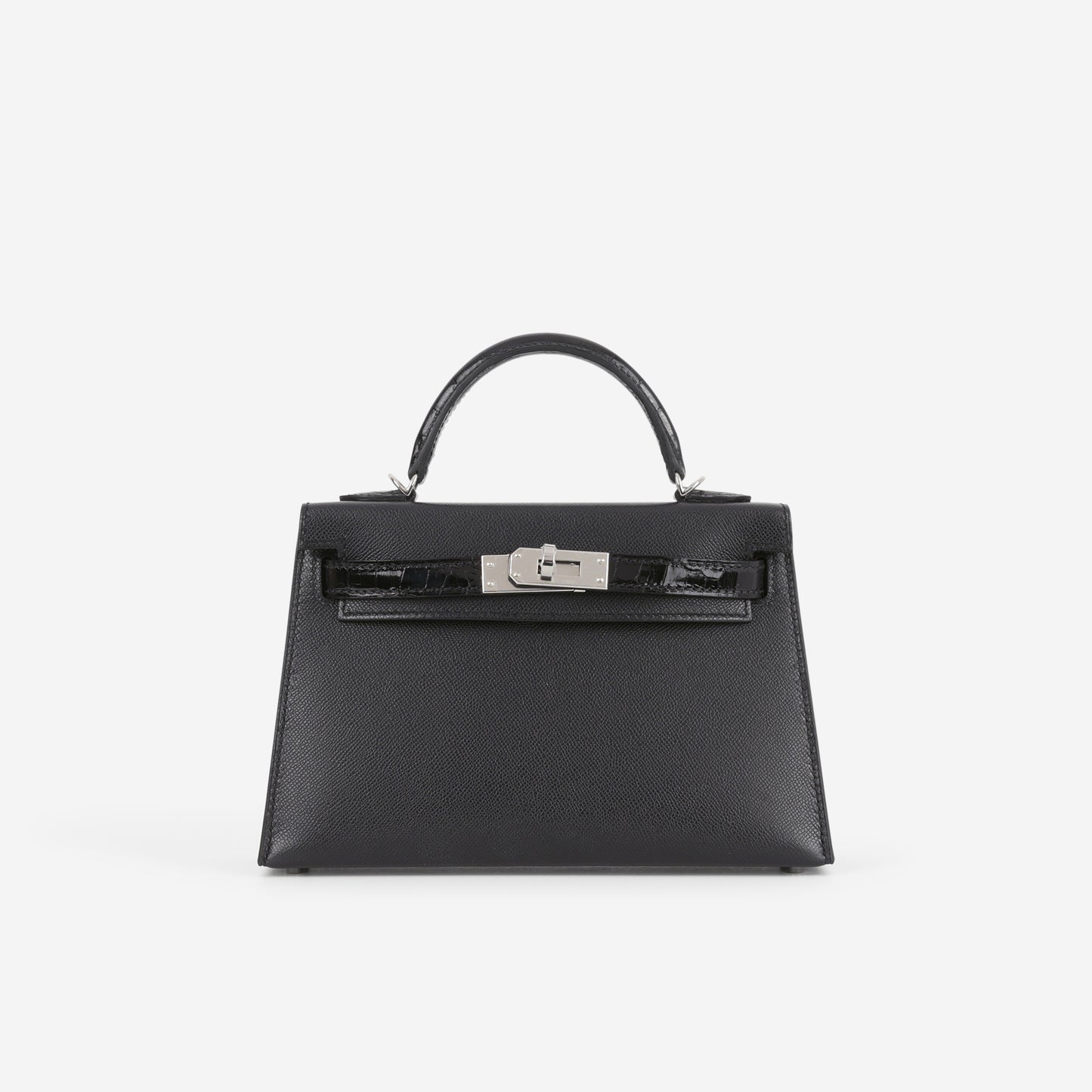 Hermès Mini Kelly Touch - Black Madame / Alligator | Palladium Hardware