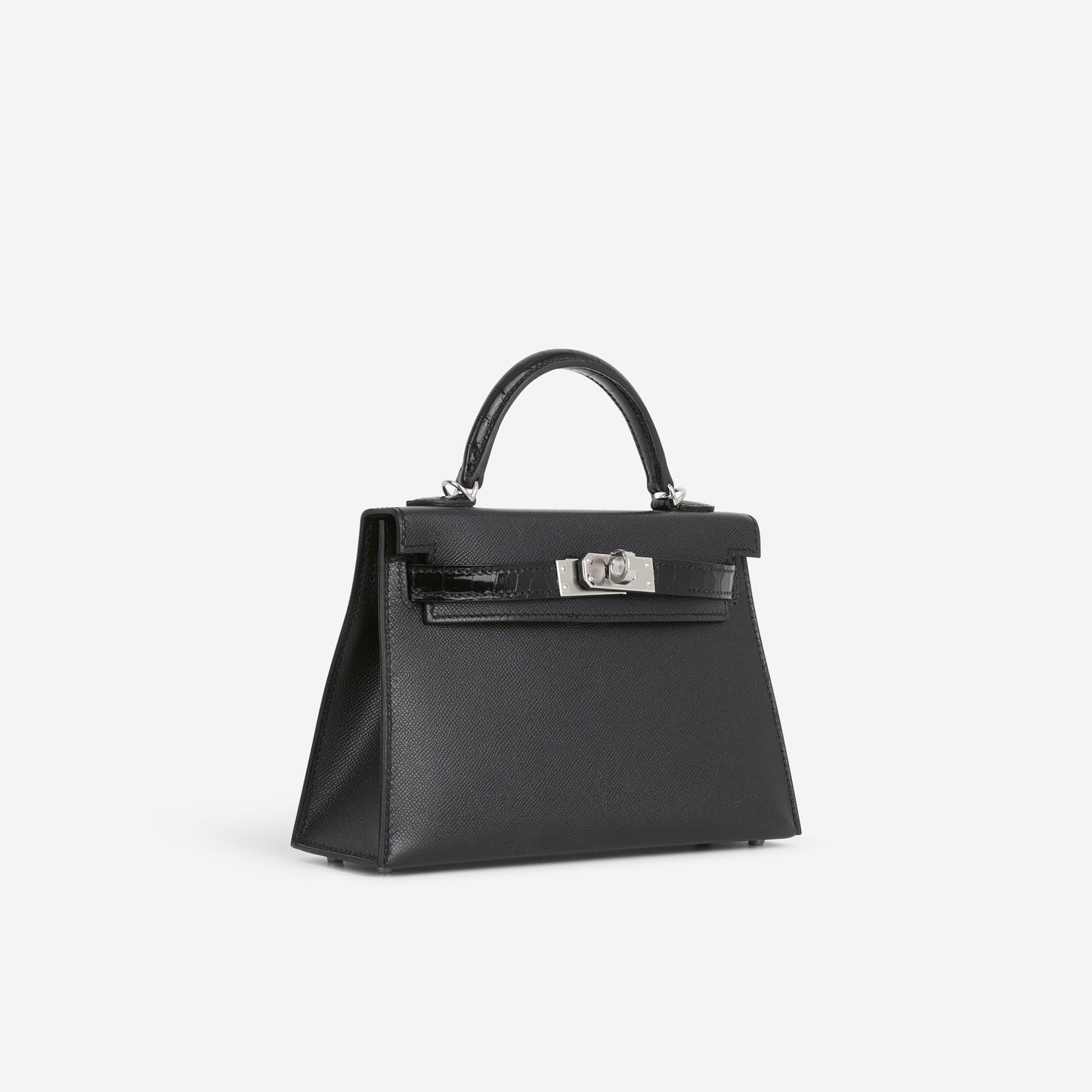 Hermès Mini Kelly Touch - Black Madame / Alligator | Palladium Hardware