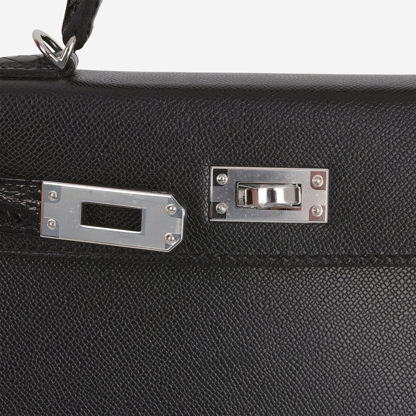 Hermès Mini Kelly Touch - Black Madame / Alligator | Palladium Hardware