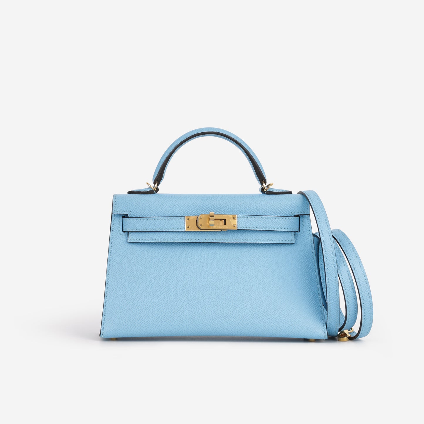 Hermès Mini Kelly 20 - Celeste Epsom | Gold Hardware