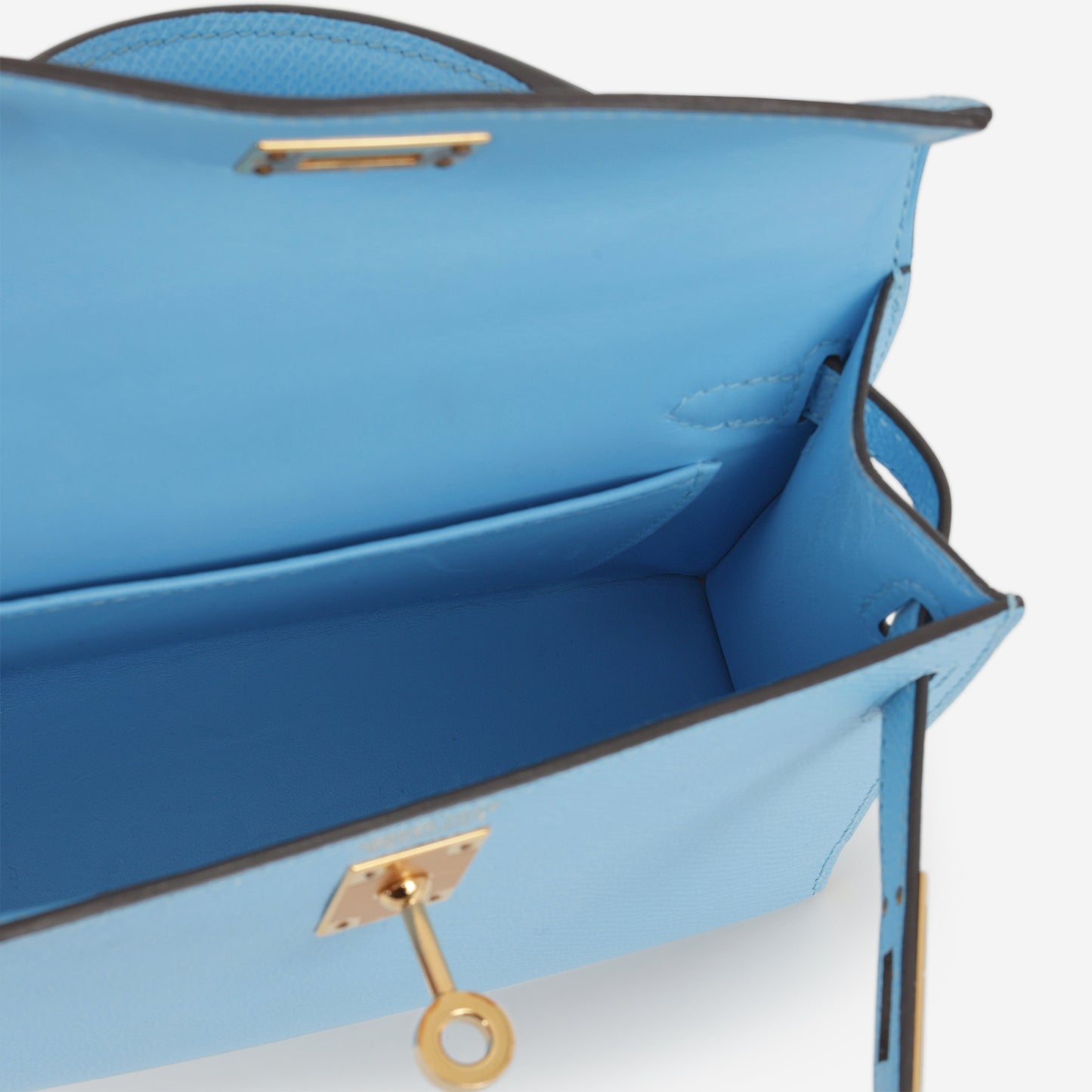 Hermès Mini Kelly 20 - Celeste Epsom | Gold Hardware